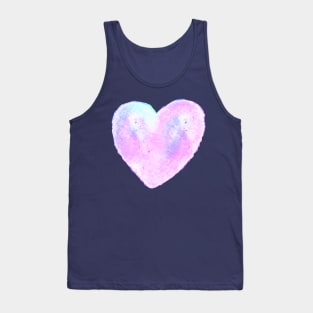 Pastel pink ice heart Tank Top